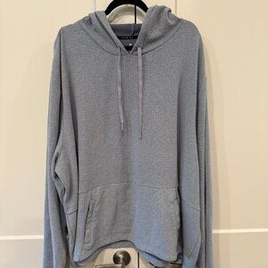 Zelos Plus Size 4X Luxury Athleisure Pullover Hoodie in Light Gray lounge active